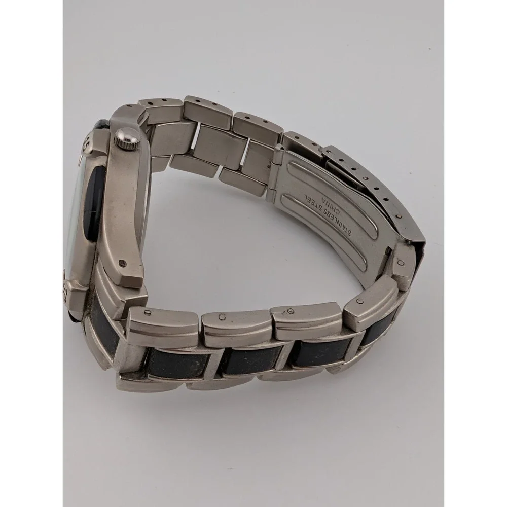Andover Watch Men 40mm Case‎ Black & Silver 6.75